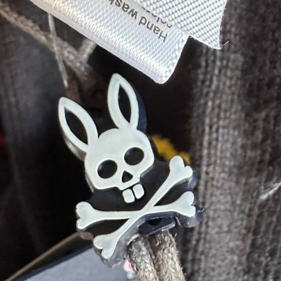 NWT $85 PSYCHO BUNNY MEN'S LACOMB SCARF 100% COTTON 12" x 82" - Picture 3 of 5